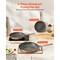 3-Piece Oven-Safe Nonstick Frying Pan Set with Ergonomic Handles and Scratch-Resistant Surface